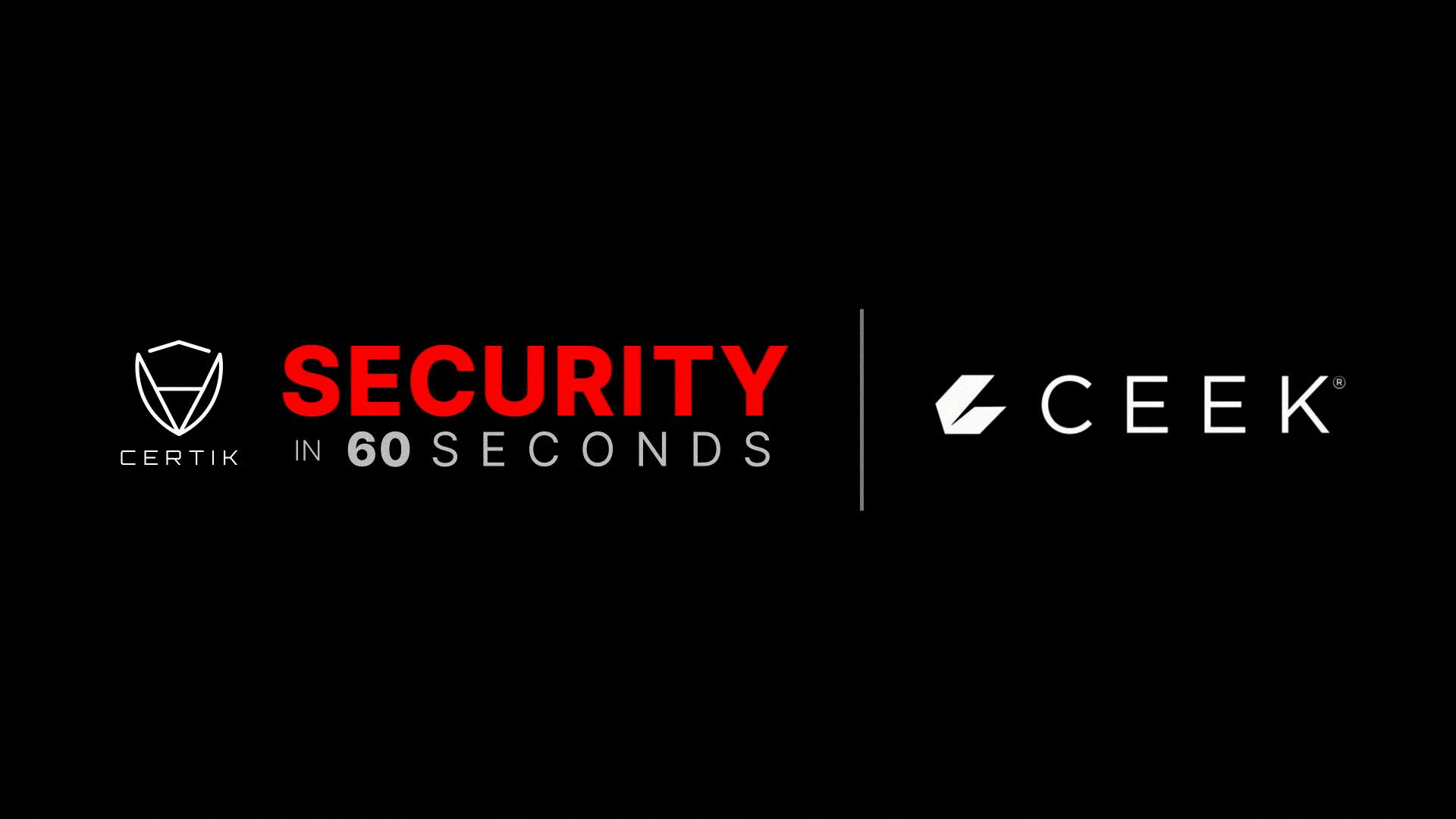 Security in 60 Seconds - Ceek